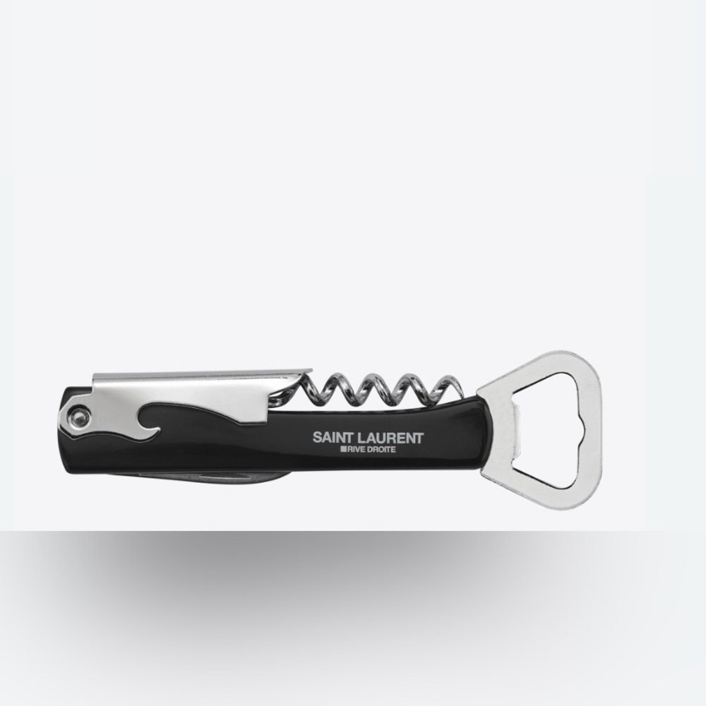 NWT / Box Saint Laurent Black Bottle Opener